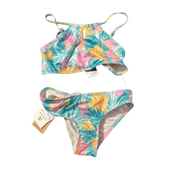 NEW Billabong Girl's 2 piece swim suit‎ in size 10 - Picture 1 of 3